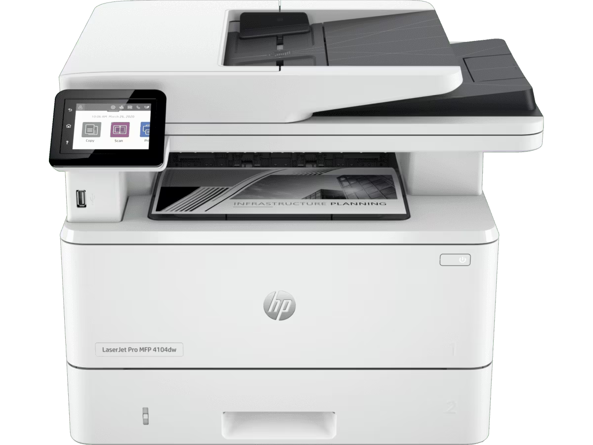 HP LaserJet Pro MFP 4104dw Printer